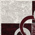 10' Red And White Abstract Runner Rug